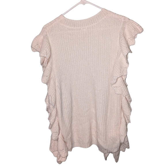 Flawless Knit Ruffled Sleeveless Sweater Large - Picture 2 of 7